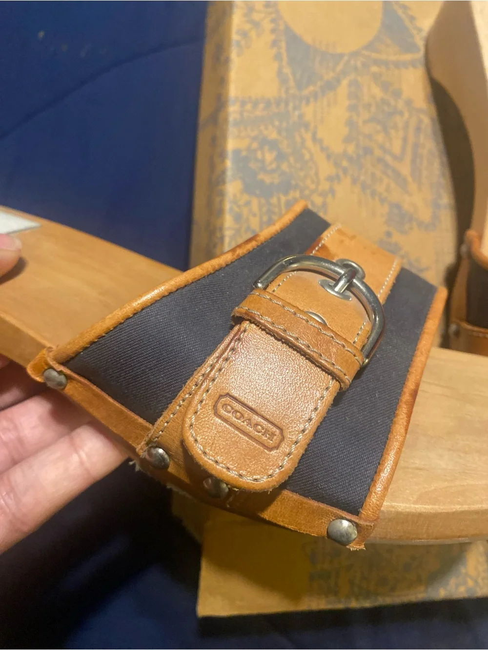 Authentic Women’s Coach Slip On Heel Sandals